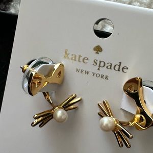 NIB Kate Spade Out West Cat Ear Jacket - Earrings